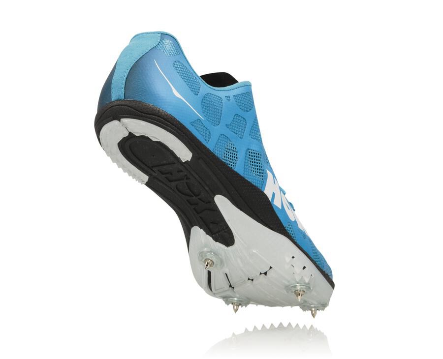 Hoka One One Spikes Mens Blue/White - Rocket X - 81670DYQR